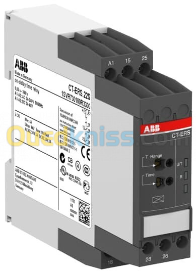 Relais Temporisé ABB  Time relay  ONdelay 2c/o 24 48VDC , 24 240VAC