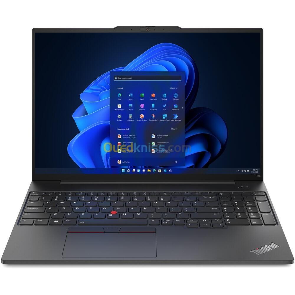 ThinkPad E16 Gen2 Core Ultra7 155H 16GB DDR5-5600 512GB SSD AZERTY RETROECLAIRE 16"FHD (Arrivage)