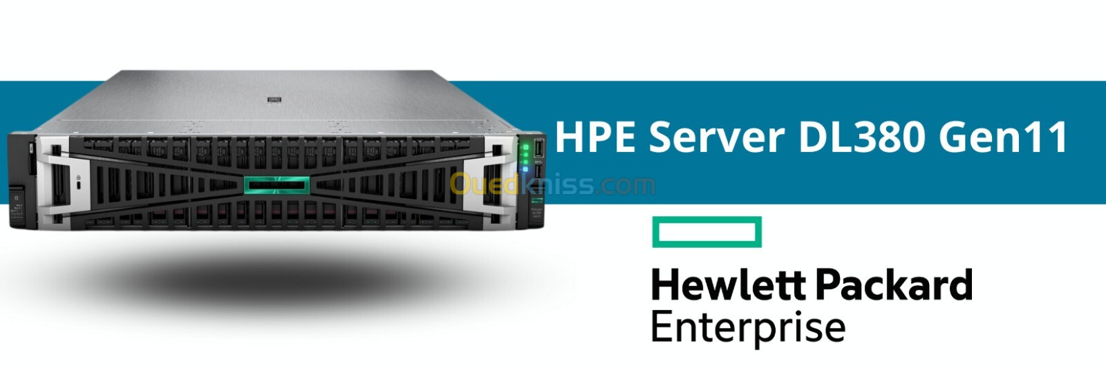 SERVEUR HPE ProLiant DL380 2U Gen11 2*XEON 6416S  DISQUE SSD SAS 1.92T RAM 128GB DDR5 EEC ALIM 1000W