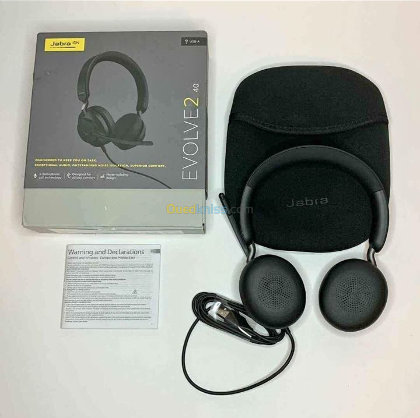 CASQUE JABRA EVOLVE2 40 USB-A