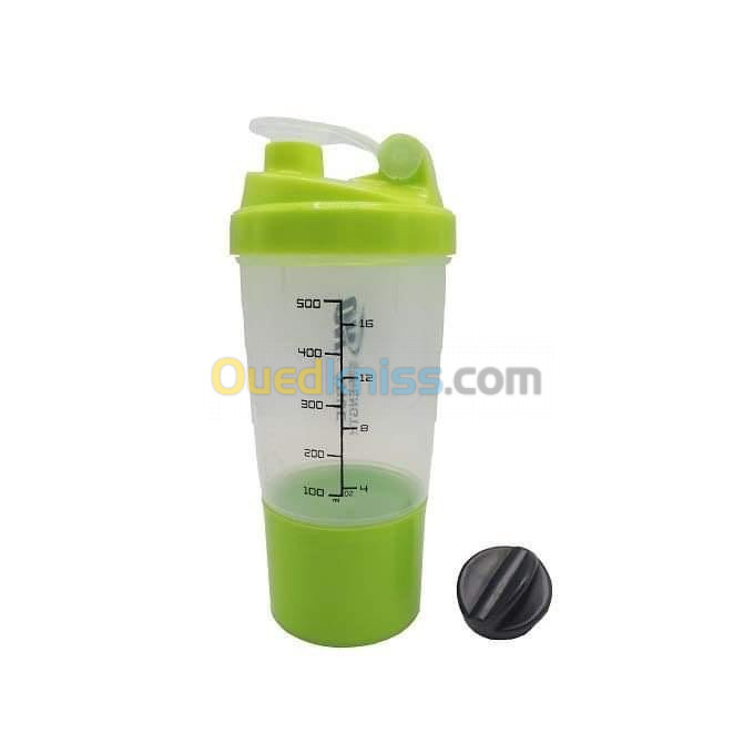 Shaker optimum nutrition avec une porte dose 