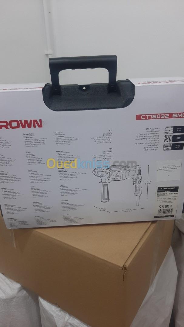 Marteau piquer et perforateur crown 850w