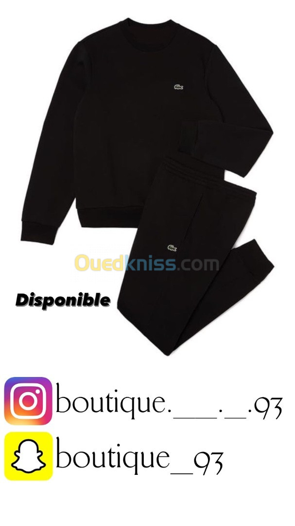 Ensemble lacoste noir