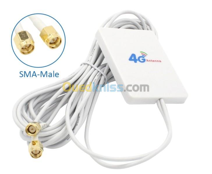 Antenne externe pour Modem 3G 4G LTE, 2 connecteur SMA, câble 2 mètres