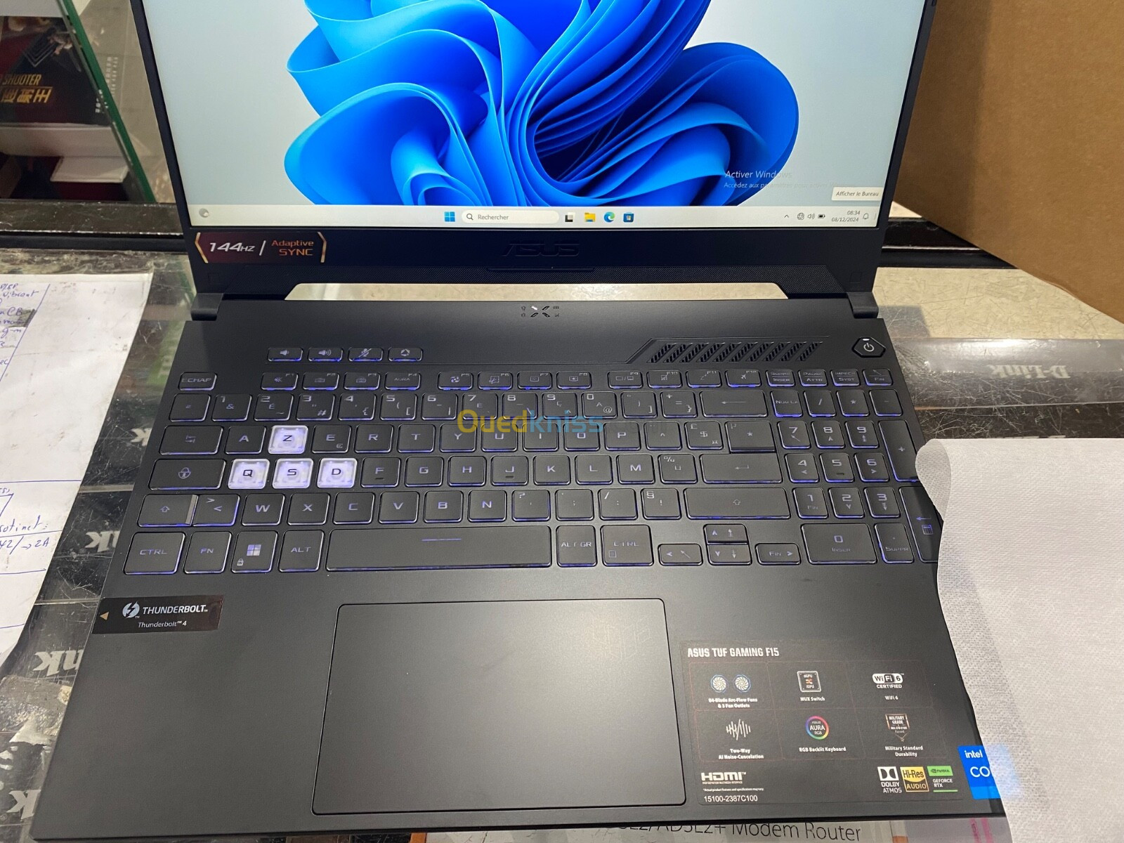 ASUS TUF GAMING LAPTOP F15 RTX 3050 16 GO RAM 512 GO SSD i5 12 GEBERATION NEUF LIVRAISON DISPONIBLE