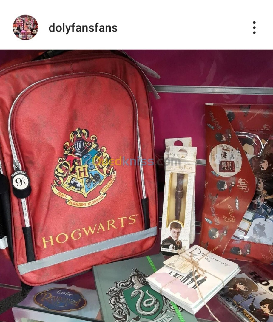 Sac à dos Stitch pokemon harry potter 