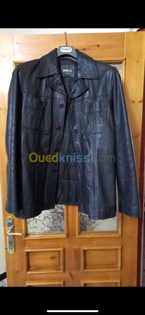 2 veste en cuire homme