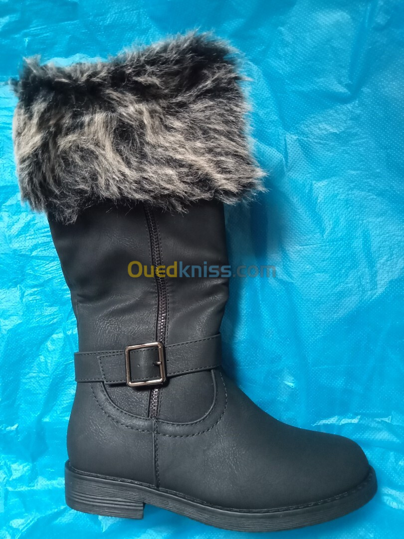 Bottes cuir fourré 