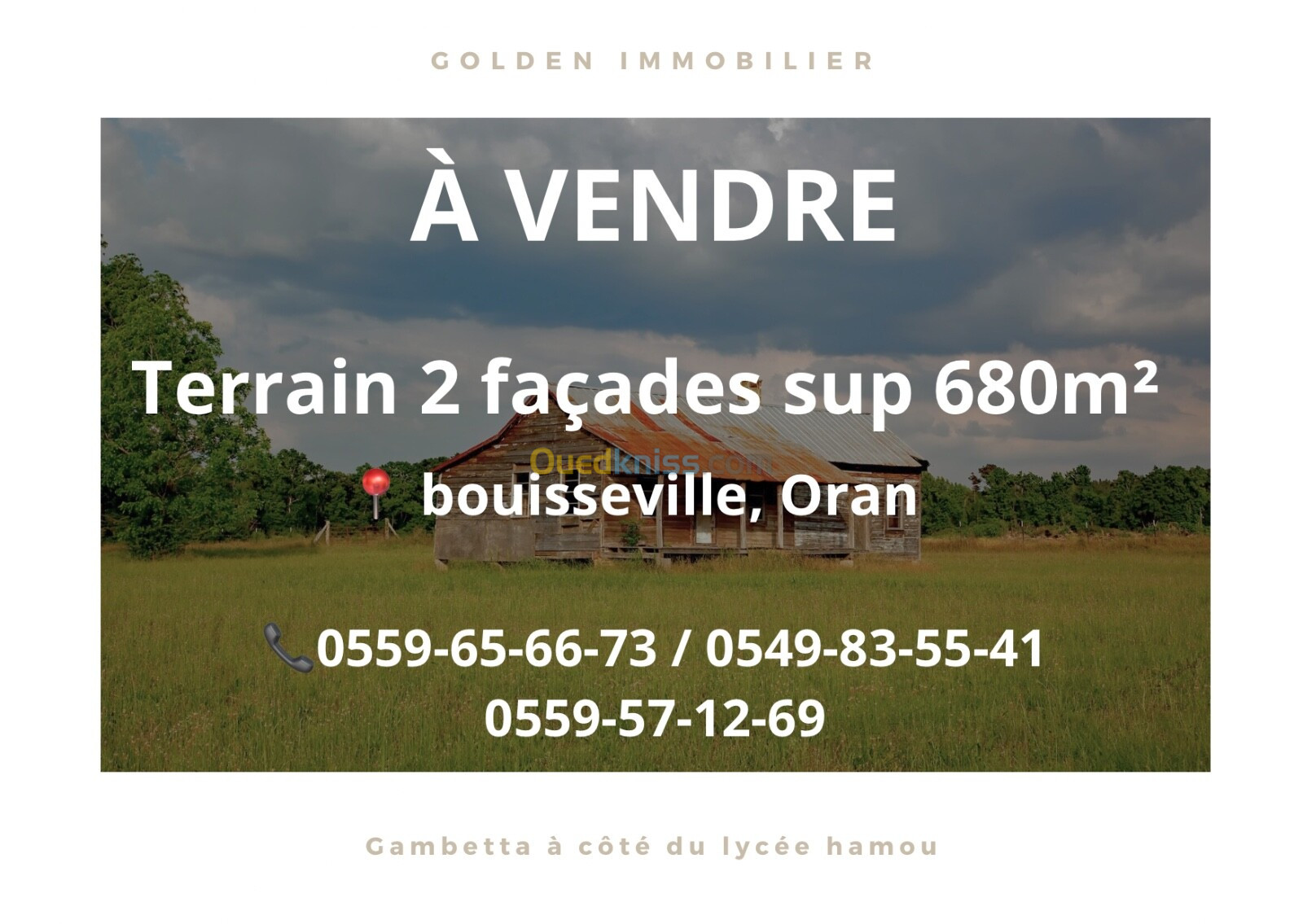 Vente Terrain Oran Ain el turck