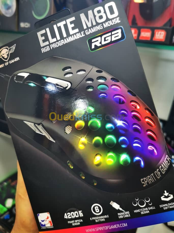 Spirit of gamer Souris ELITE M80 RGB