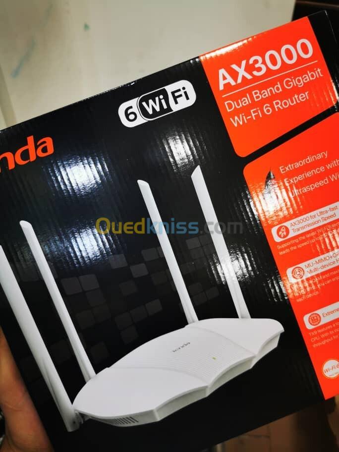 ROUTEUR TENDA TX9 AX3000 WI-FI 6 AVEC 4 PORTS LAN 10/100/1000 MBPS