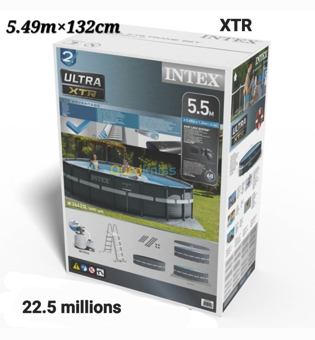 Piscine tubulaire circulaire intex ultra xtr 