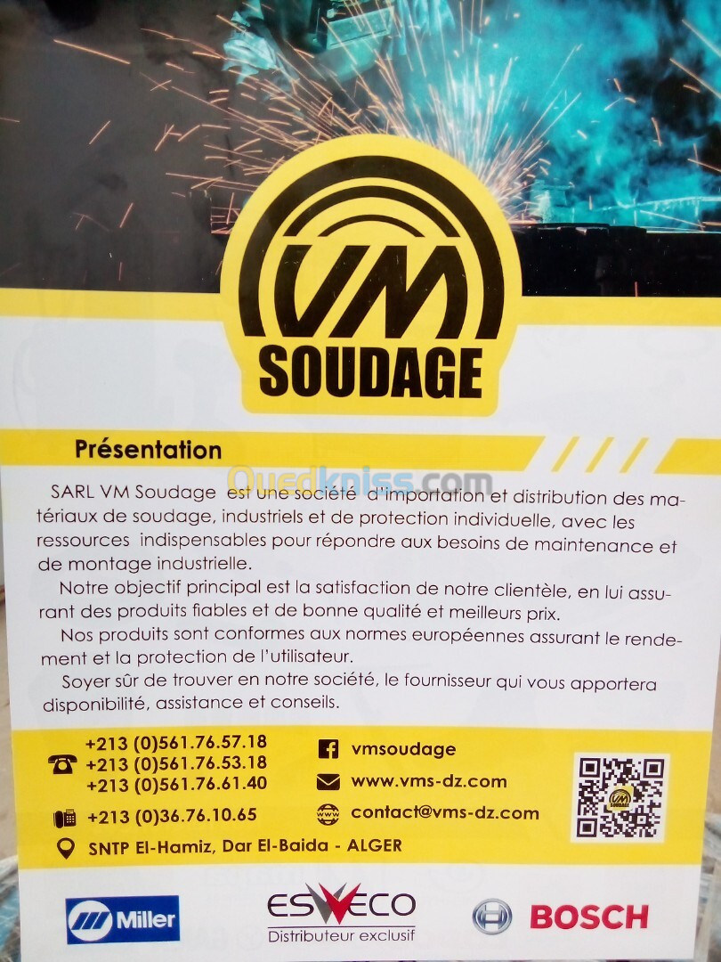 Vente matériel de soudage