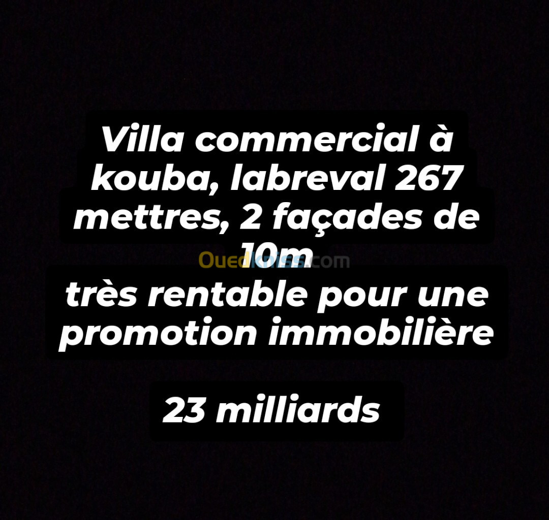 Vente Villa Alger Kouba