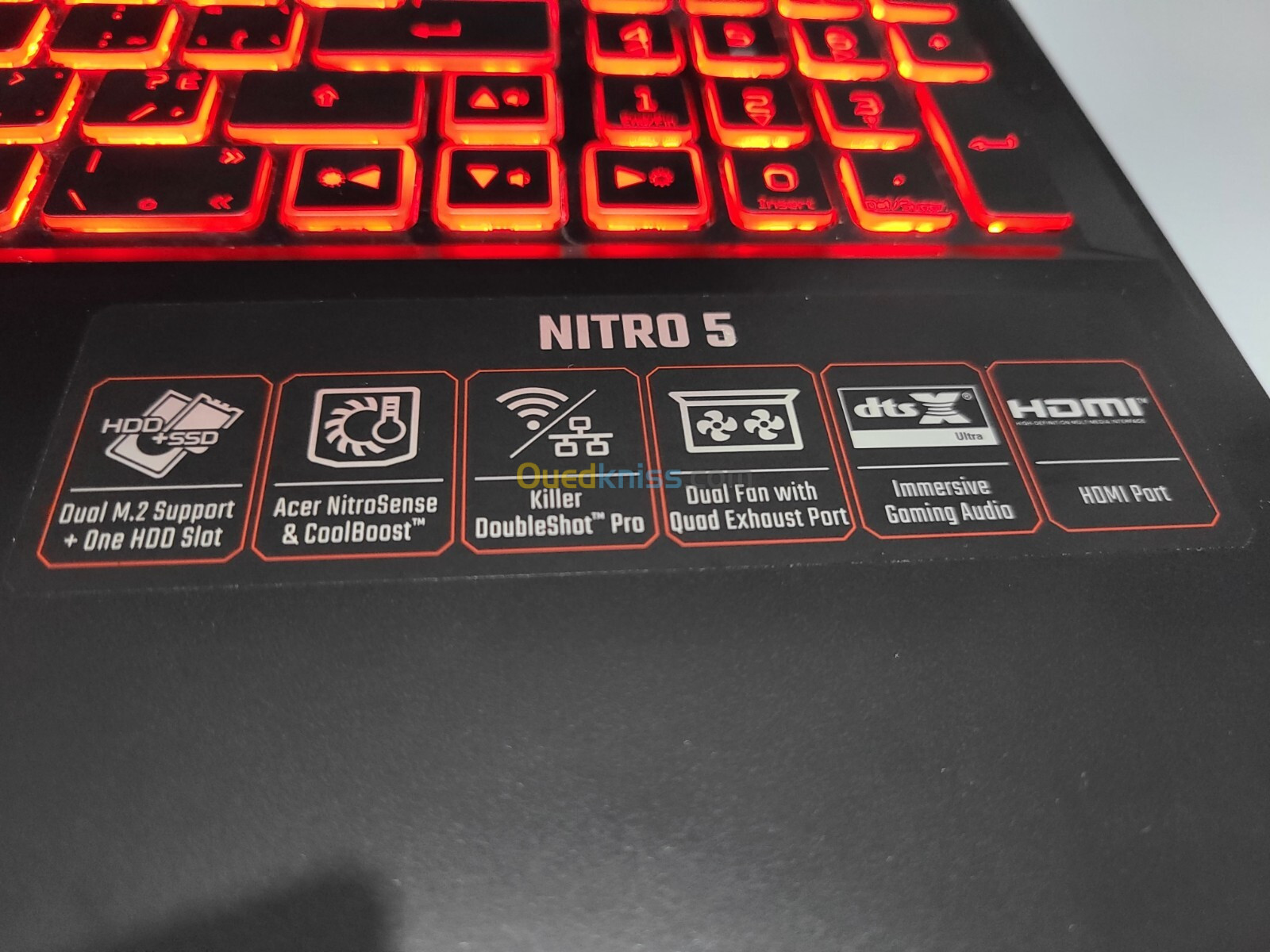 Acer Nitro 5 15.6'',FHD 144hz ,Intel i5 11th Gen ,RAM 16go ,SSD 512G ,Nvidia GTX 1650