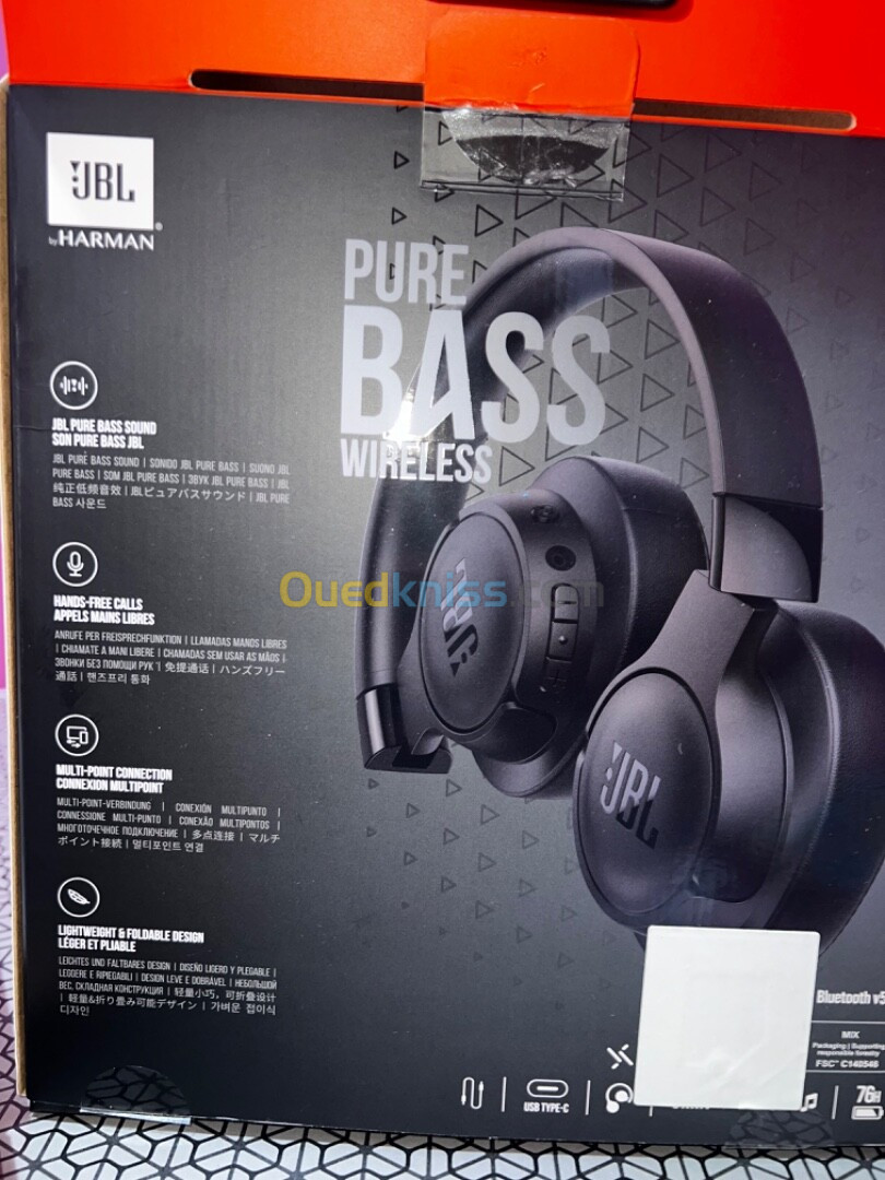 JBL Tune 720BT Noir Casque arceau circum-aural sans fil Bluetooth