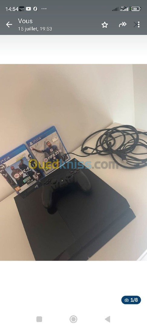 ps4 500 giga plus 2 jeux original 