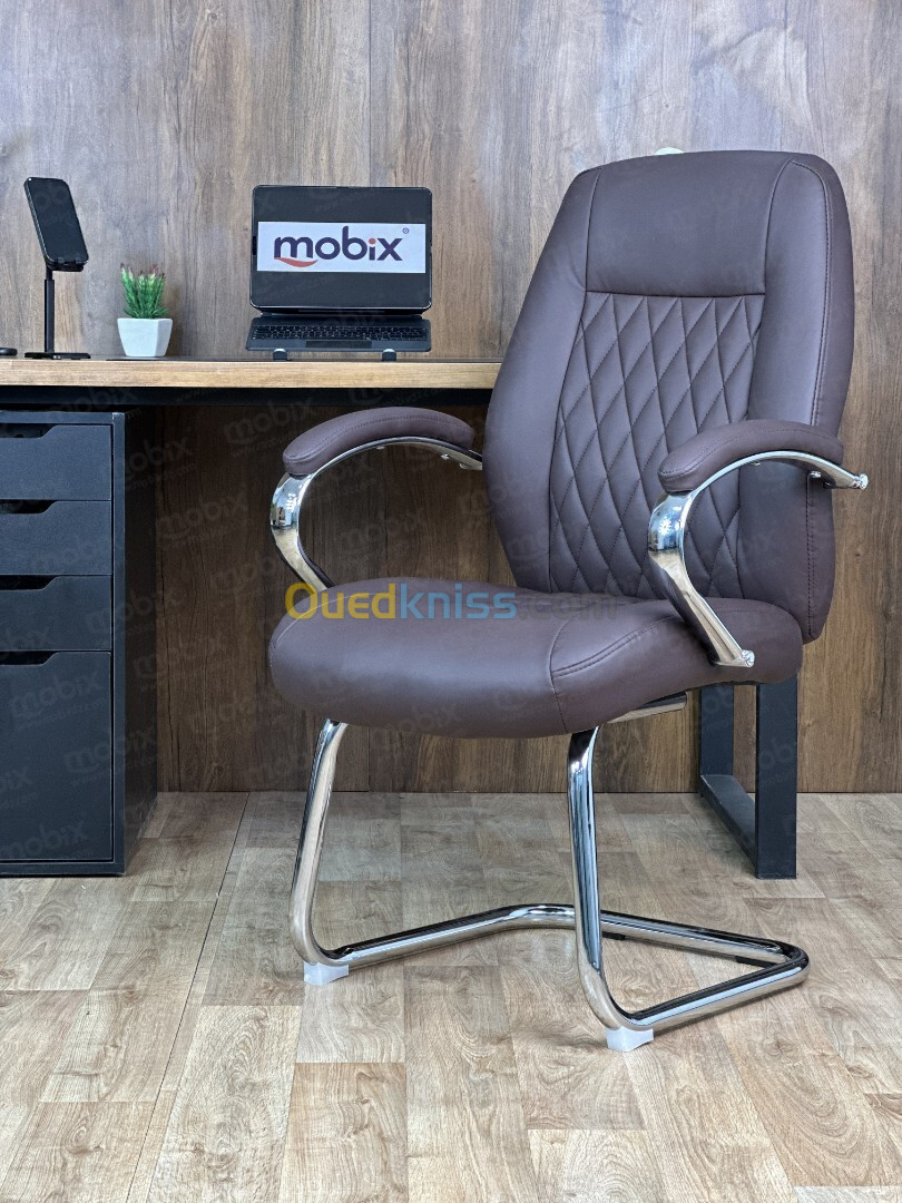 Chaise visiteur PILOT ; Simili Cuir , Marque MOBIX DZ