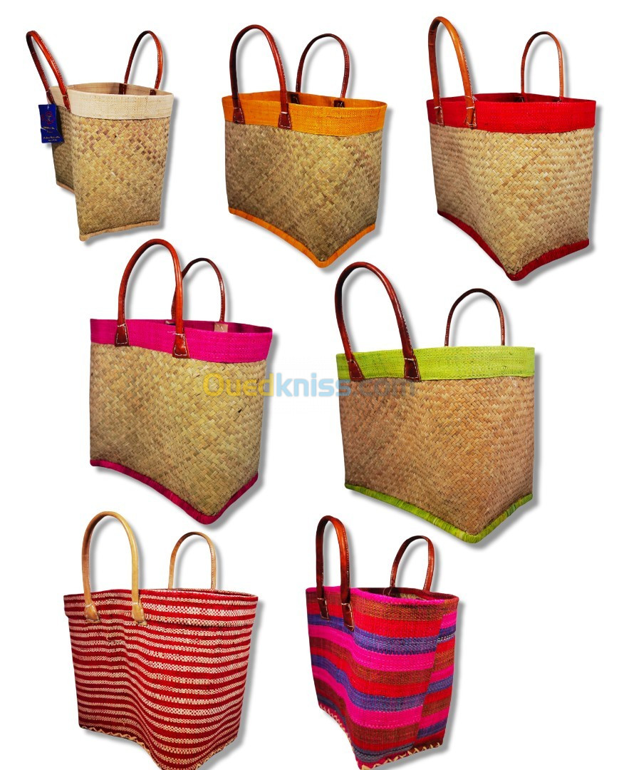 lote de cestas capazos hechos en francia varios colores y 3 tamaños venta al por mayor 