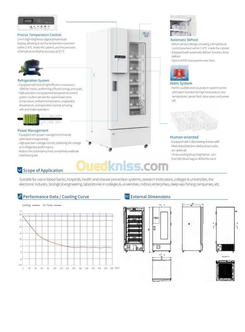 Congélateur de laboratoire MELING XC-630L