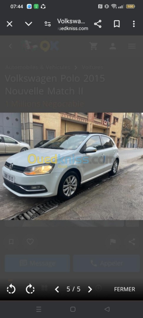 Volkswagen Polo 2015 Nouvelle Match II