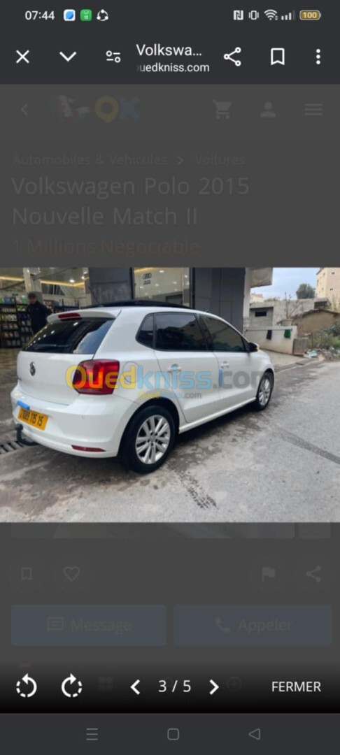 Volkswagen Polo 2015 Nouvelle Match II