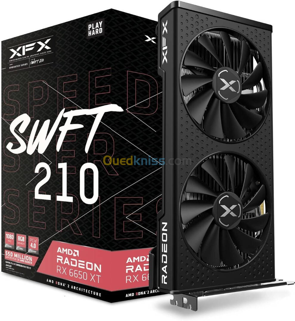 XFX Speedster SWFT210 Radeon RX 6650 XT 8 Go