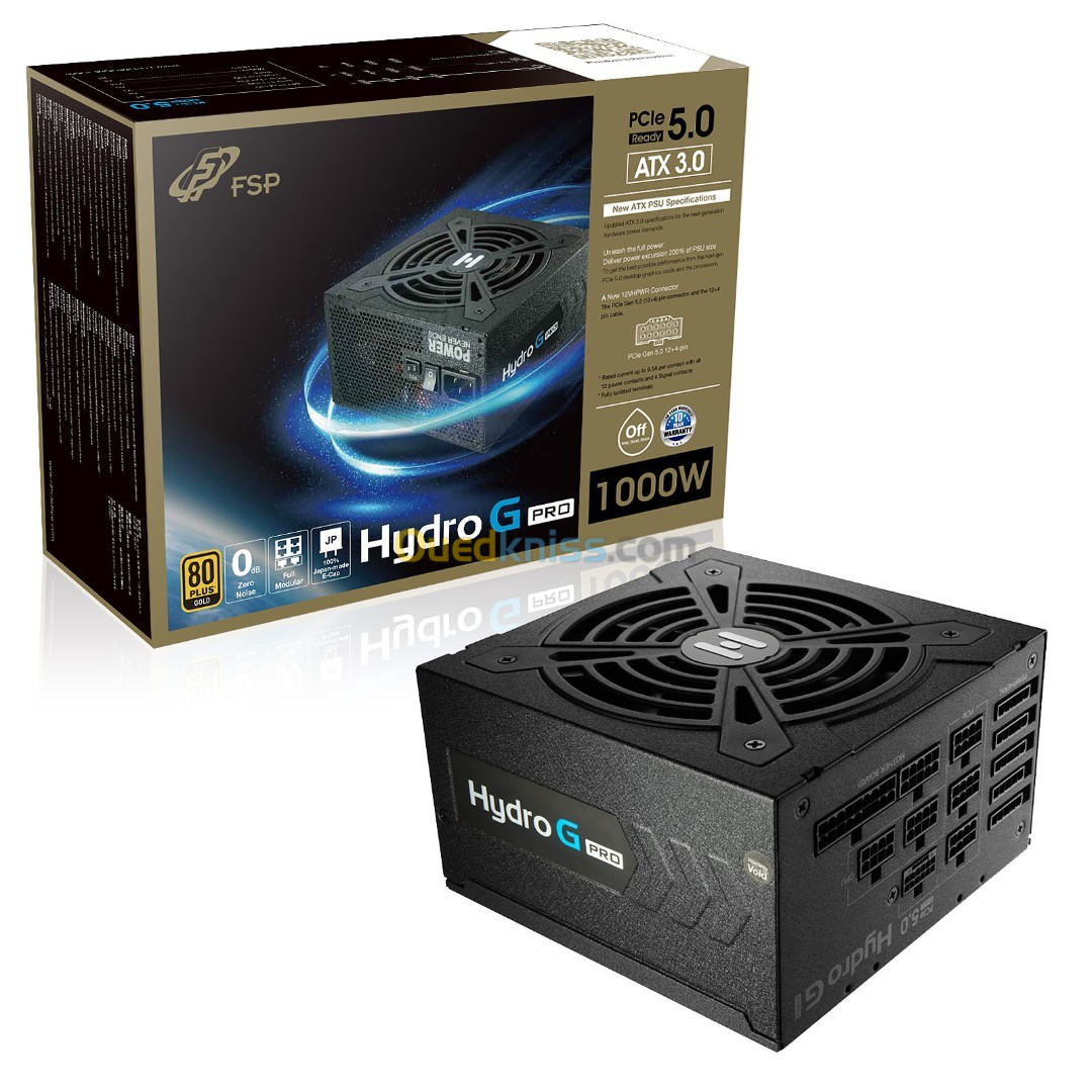 FSP Hydro G Pro 850W 80+Gold (PCIe 5.0) ATX3.0 Modulaire