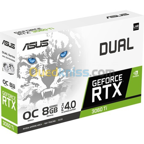 ASUS Dual GeForce RTX 3060 Ti 08Go Blanche