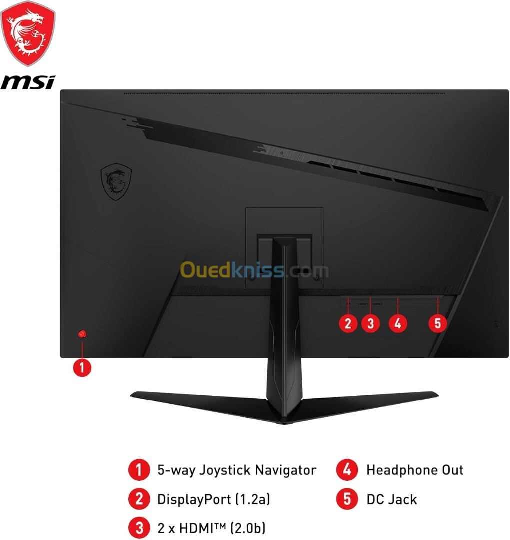 MSI G321Q 2K IPS 31.5" 16/9 WQHD (2560 x 1440) 1ms 170 Hz HDR G-Sync t, Night Vision, Black