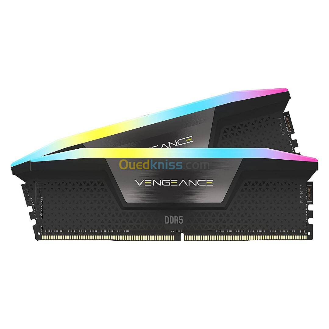 Corsair Vengeance RGB DDR5 32 Go (2 x 16 Go) 6400 MHz CL36 - Noir Intel XMP