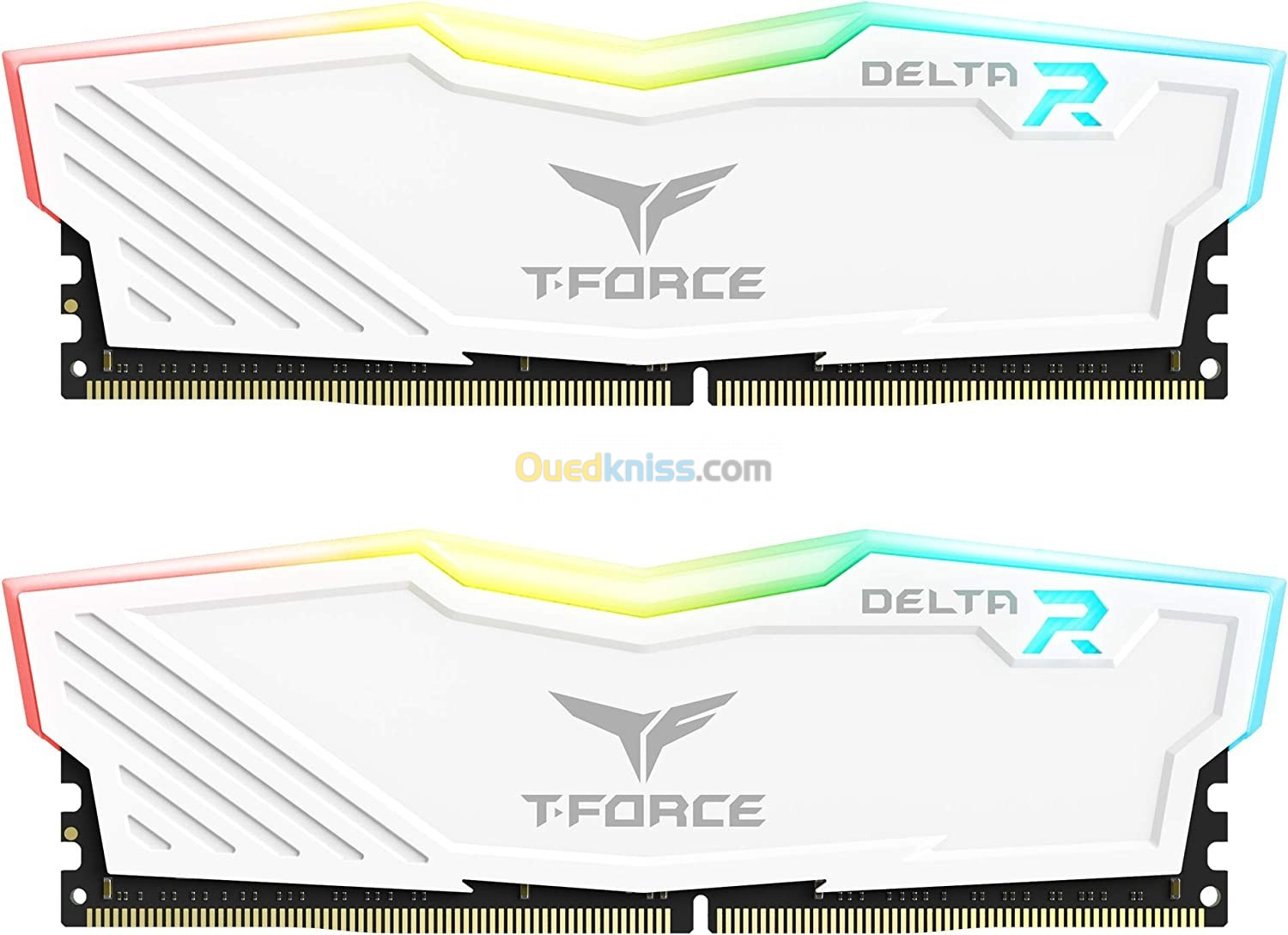 Ram TEAMGROUP T-Force Delta RGB DDR4 16GB (2x8GB) 3200MHz Cl16 Blanche