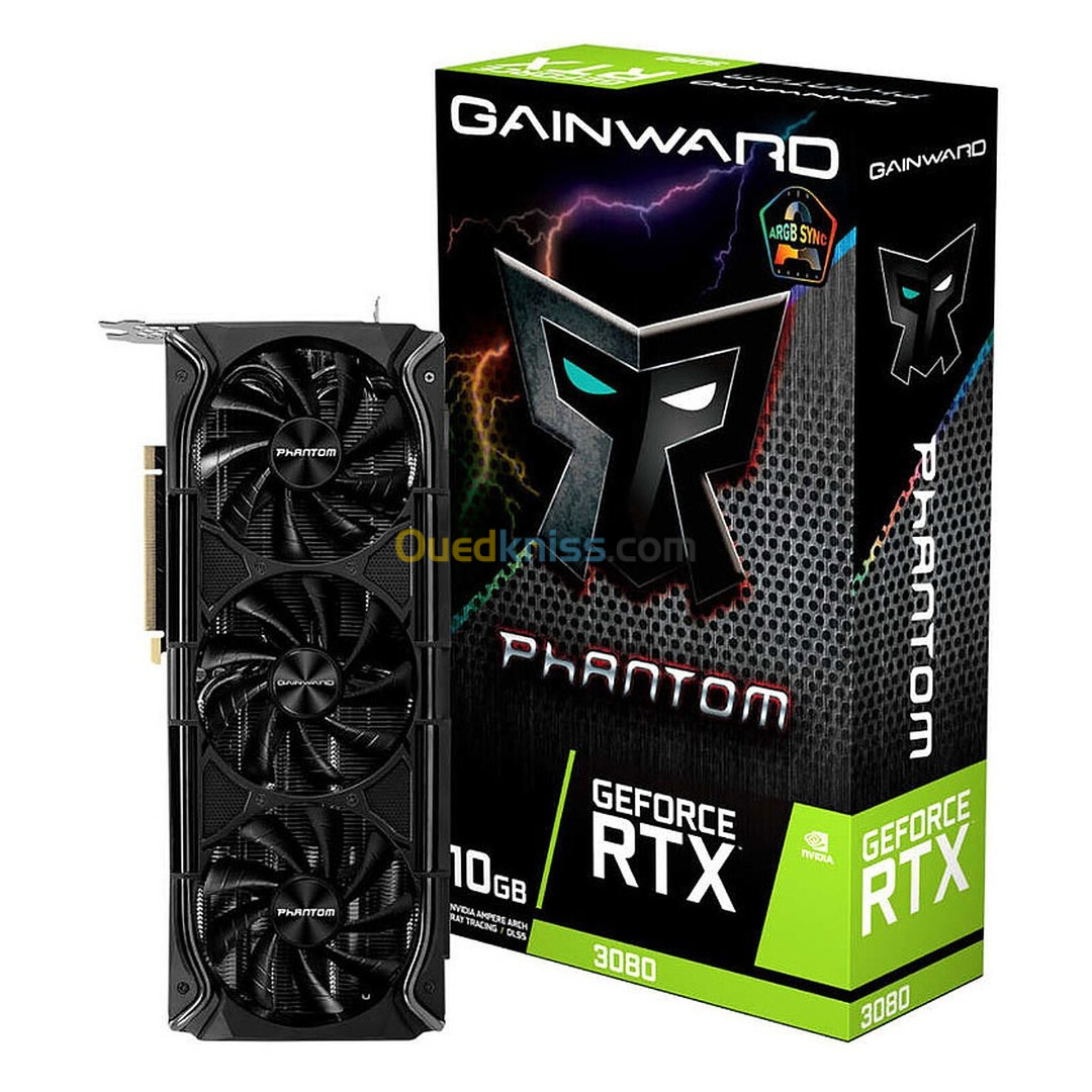 Gainward GeForce RTX 3080 Phantom+ LHR 10 GB GDDR6X  68C Furmark