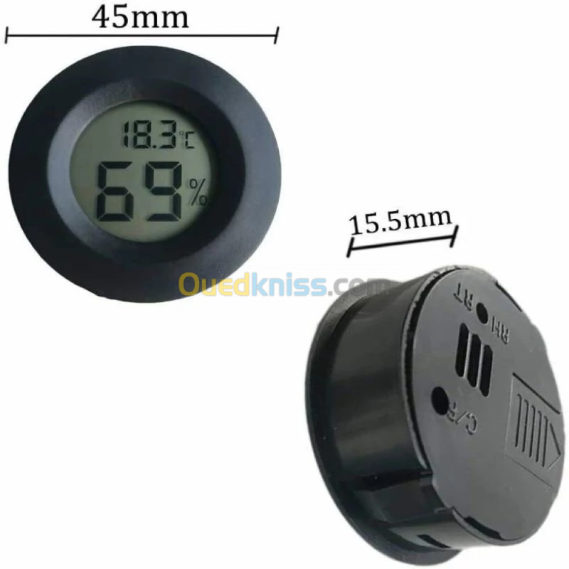 Mini thermomètre et hygromètre numérique LCD, détecteur de température et humidité