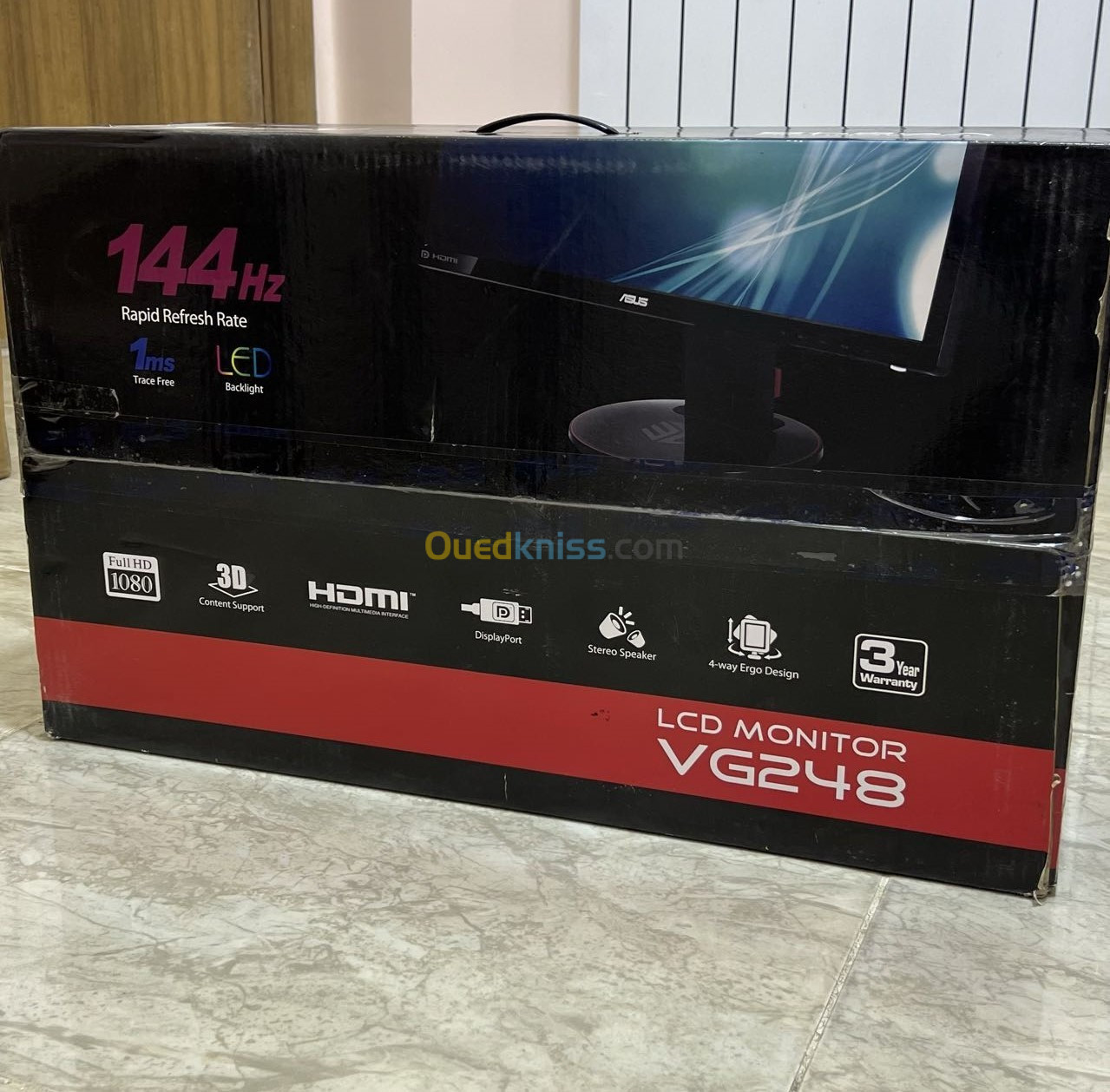 ASUS VG248QE 24'' FHD (1920x1080) 1 ms 144 Hz