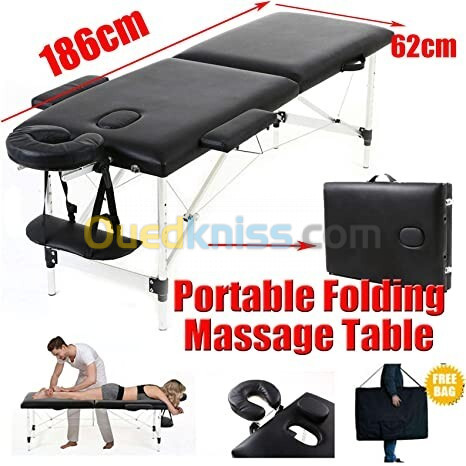 TABLE DE MASSAGE EN ALIMINIUM PLIANTE