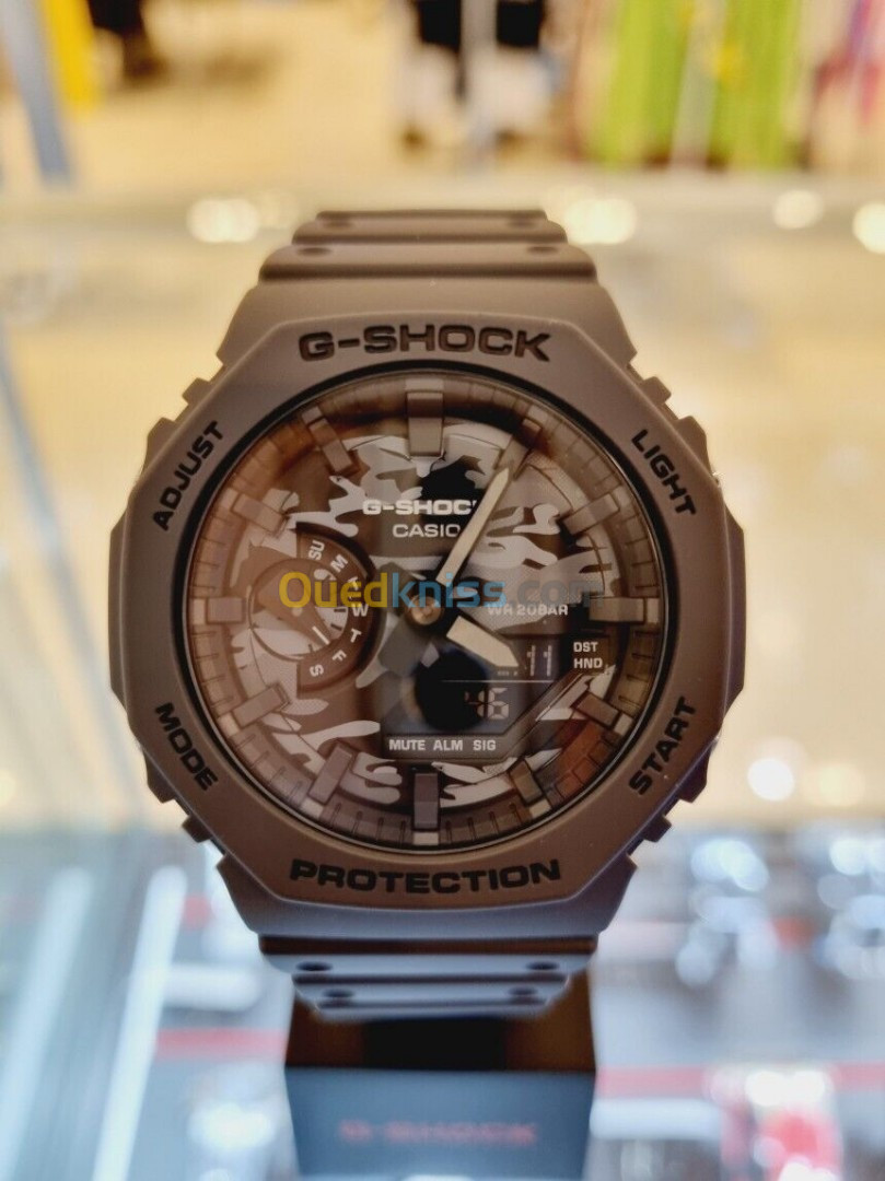 Montre Casio G-Shock Noir Fond Camo