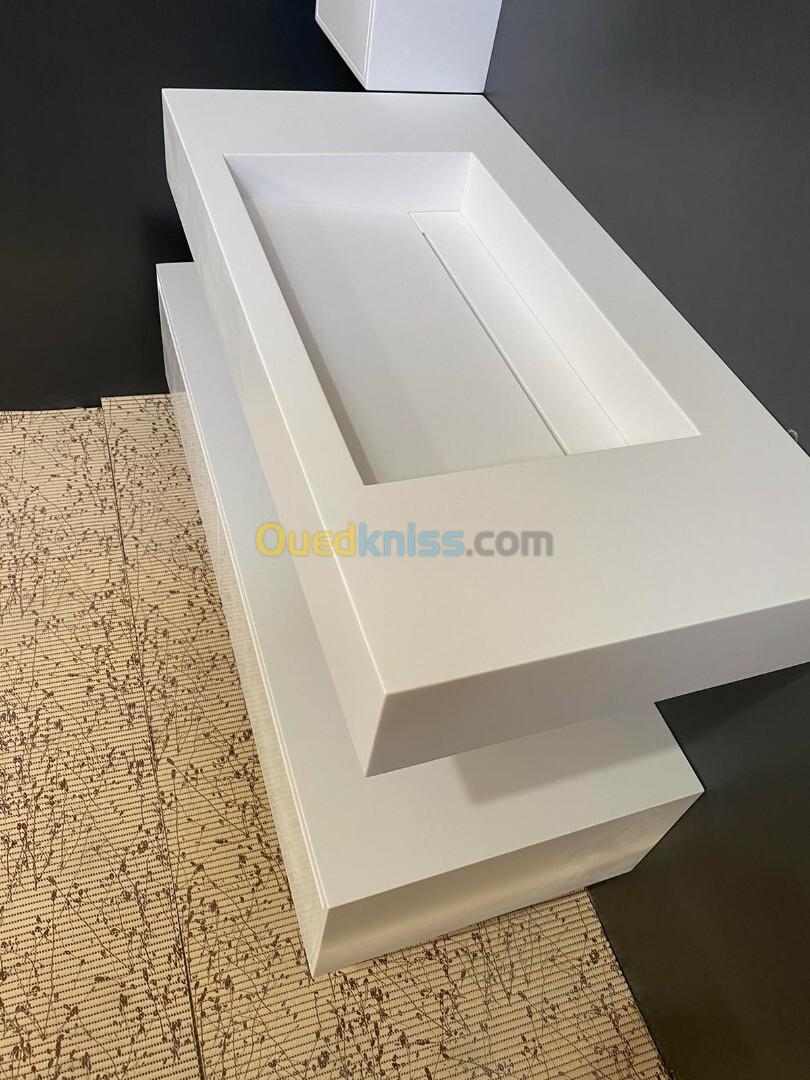 Lavabo en Corian Sur-mesure 