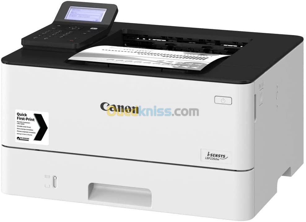 IMPRIMANTE CANON I-SENSYS LBP226DW LASER MONOCHROME WIFI AVEC RECTO / VERSO AUTOMATIQUE