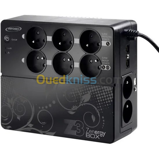 ONDULEUR INFOSEC Z3 ZENZRGY BOX 500VA/ 6PRISE FR