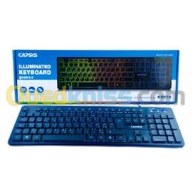 CLAVIER USB CAPSYS RGB KB174