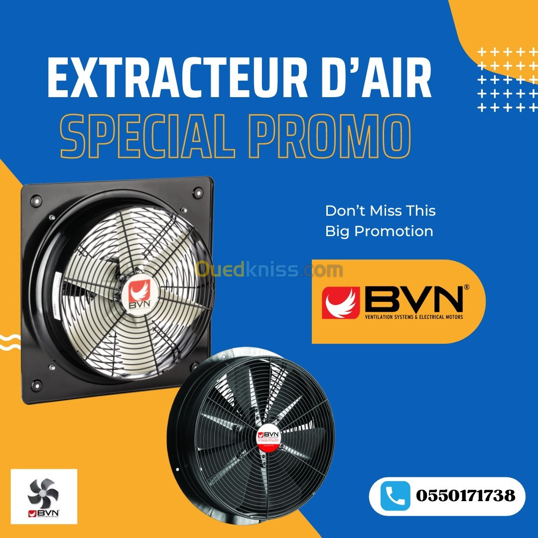 extracteur d'air BVN - FANSAN - CHINOI - VENTILATEUR 