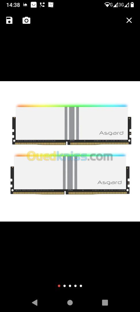 Ram Asgard Valkyrie V5 16go 2*8go 3200 RGB