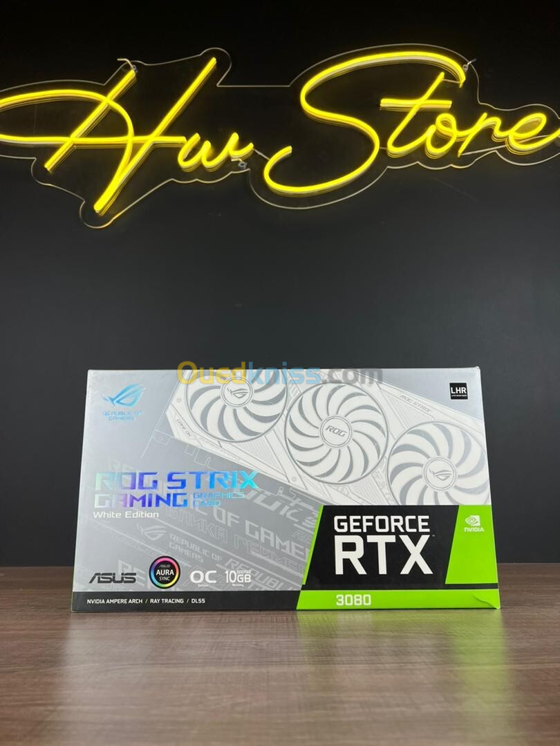 ASUS ROG STRIX RTX 3080 10GO OC WHITE - USED LIKE NEW -