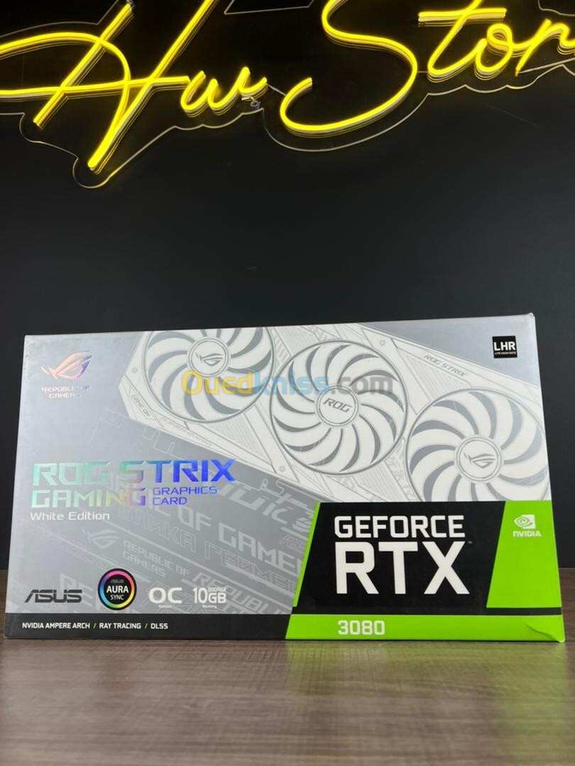 ASUS ROG STRIX RTX 3080 10GO OC WHITE - USED LIKE NEW -