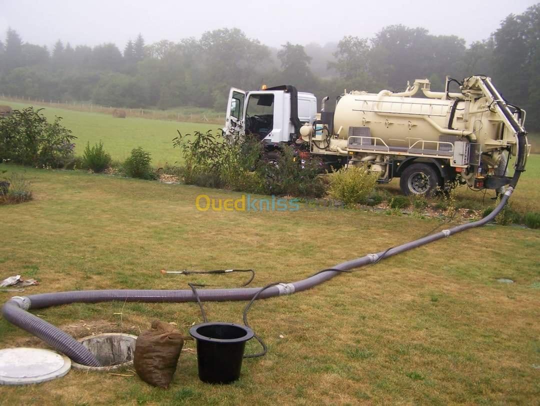 Camion déboucher canalisation 