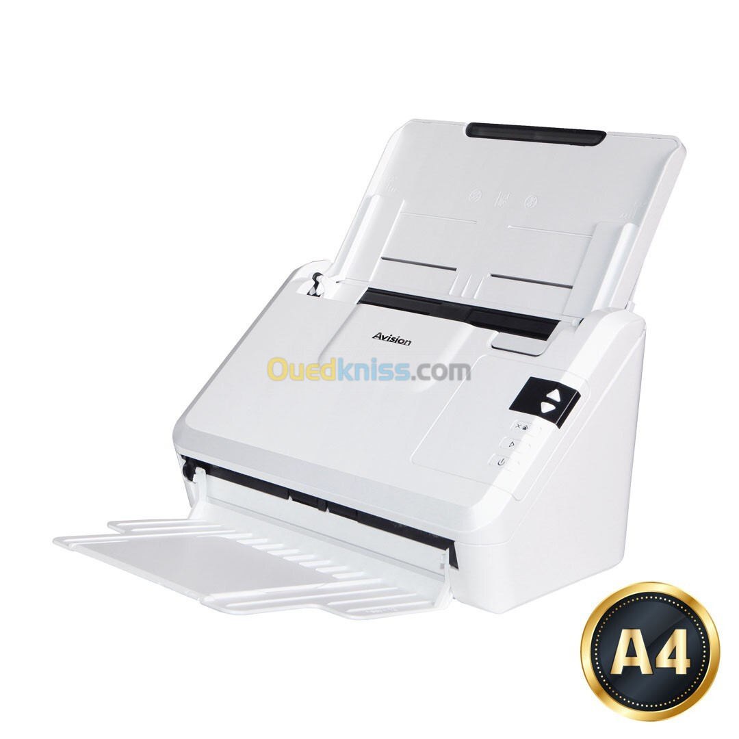 Scanner AVISION av332u A4 32/64ipm ADF 50feuilles recto verso USB scan carte plastique 