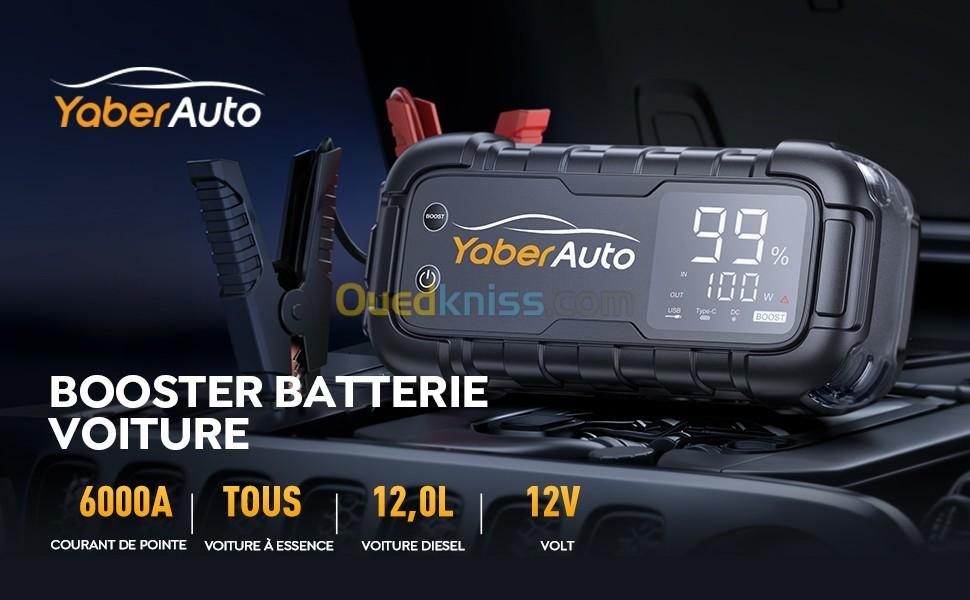 Booster YaberAuto  Batterie Voiture 6000A 26800mAh