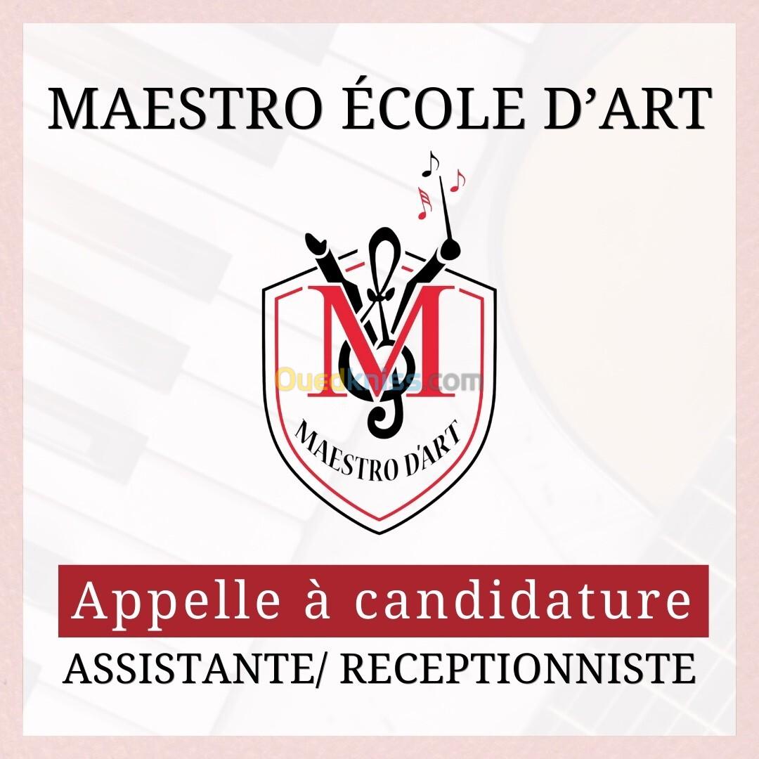 Assistante/Réceptionniste dans une école d'art 