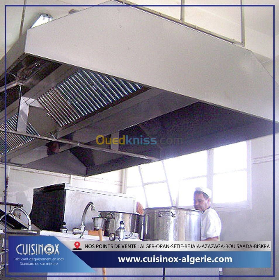 HOTTE D'EXTRACTION EN INOX